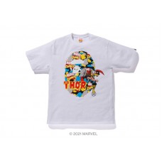 BAPE x Marvel Comics Camo Mighty Thor Tee White