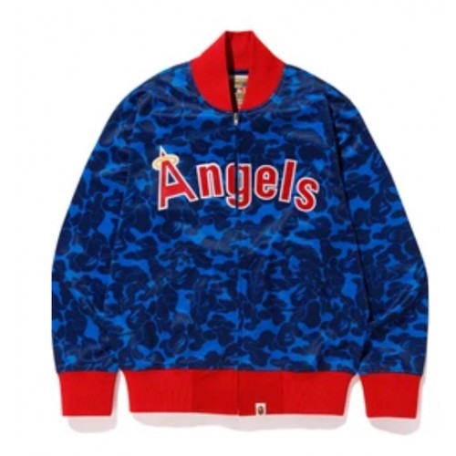 BAPE x Mitchell & Ness Angels Jacket Blue BAPE x Mitchell & Ness Angels Jacket Blue