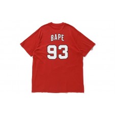 BAPE x Mitchell & Ness Blazers Tee Burgundy