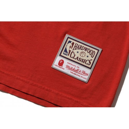 BAPE x Mitchell & Ness Blazers Tee Burgundy BAPE x Mitchell & Ness Blazers Tee Burgundy