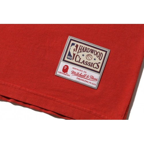 BAPE x Mitchell & Ness Bulls Tee Red BAPE x Mitchell & Ness Bulls Tee Red