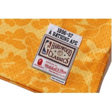 BAPE x Mitchell & Ness Lakers ABC Basketball Swingman Jersey Yellow