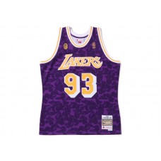 BAPE x Mitchell & Ness Los Angeles Lakers Jersey Purple
