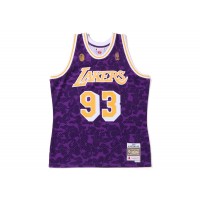 BAPE x Mitchell & Ness Los Angeles Lakers Jersey Purple