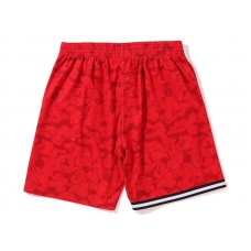 BAPE x Mitchell & Ness Miami Heat Shorts Red
