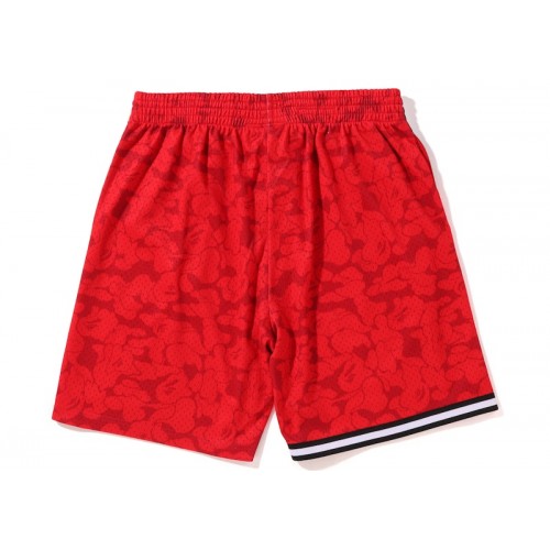 BAPE x Mitchell & Ness Miami Heat Shorts Red BAPE x Mitchell & Ness Miami Heat Shorts Red