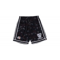 BAPE x Mitchell & Ness NBA New Jersey Nets Swingman Shorts Black