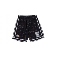 BAPE x Mitchell & Ness NBA New Jersey Nets Swingman Shorts Black