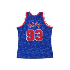 BAPE x Mitchell & Ness New Jersey Nets Jersey Blue