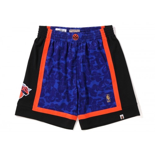 BAPE x Mitchell & Ness New York Knicks Shorts Blue BAPE x Mitchell & Ness New York Knicks Shorts Blue