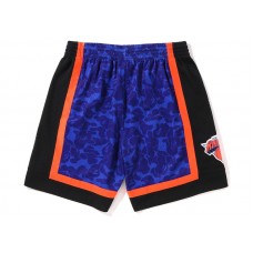 BAPE x Mitchell & Ness New York Knicks Shorts Blue