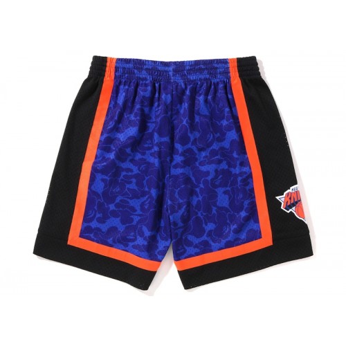 BAPE x Mitchell & Ness New York Knicks Shorts Blue BAPE x Mitchell & Ness New York Knicks Shorts Blue