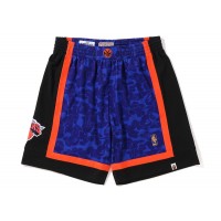 BAPE x Mitchell & Ness New York Knicks Shorts Blue
