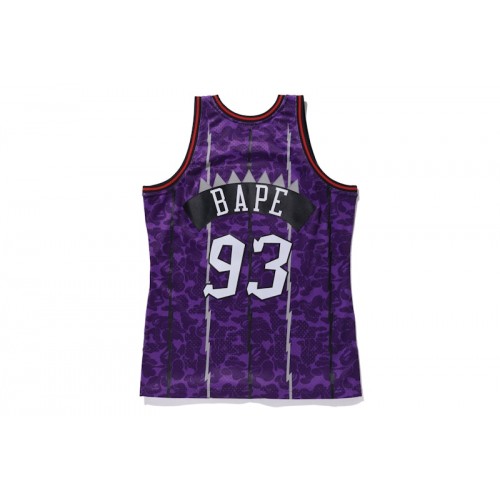 BAPE x Mitchell & Ness Raptors Camo Basketball Swingman Jersey Purple BAPE x Mitchell & Ness Raptors Camo Basketball Swingman Jersey Purple