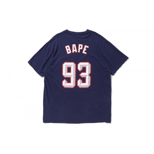 BAPE x Mitchell & Ness Rockets Tee Navy BAPE x Mitchell & Ness Rockets Tee Navy