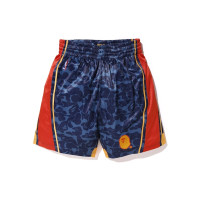 BAPE x Mitchell & Ness Warriors ABC Basketball Authentic Shorts Navy