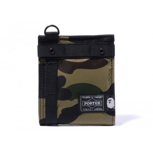 BAPE x Porter 1st Camo #2 Wallet Green