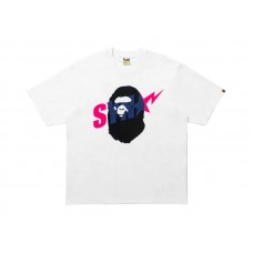 BAPE x Spotify x Central Cee Ape Head Relaxed Fit Tee White