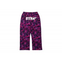 BAPE x Spotify x Central Cee Camo Relaxed Fit Sweatpants Purple