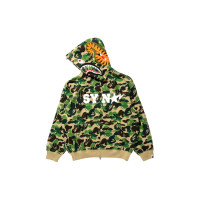 BAPE x Spotify x Central Cee Camo Shark Full Zip Hoodie Green