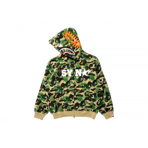 BAPE x Spotify x Central Cee Camo Shark Full Zip Hoodie Green BAPE x Spotify x Central Cee Camo Shark Full Zip Hoodie Green