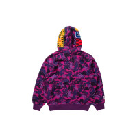 BAPE x Spotify x Central Cee Camo Shark Full Zip Hoodie Purple