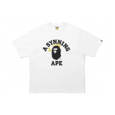 BAPE x Spotify x Central Cee College Relaxed Fit Tee White