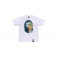 BAPE x Van Gogh Museum Ape Head Canvas Art I Tee White