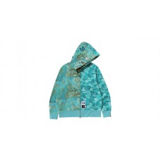 BAPE x Van Gogh Museum Shark Full Zip Hoodie Sax