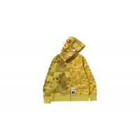BAPE x Van Gogh Museum Shark Full Zip Hoodie Yellow