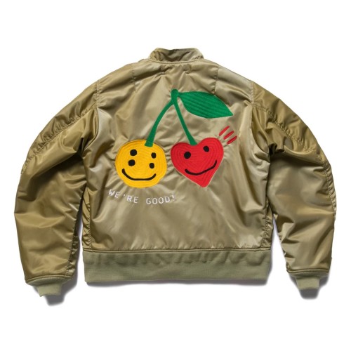 Оригинальный шмот Cactus Plant Flea Market x Human Made Were Good! Flight Jacket Gold