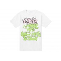 CDG Shirt x KAWS Print T-shirt White/Green/Pink