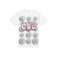 CDG Shirt x KAWS T-shirt White/Pink/Grey