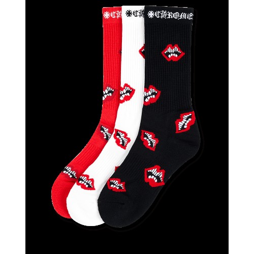 Chrome Hearts 3-Pack Chomper Socks Multicolor
