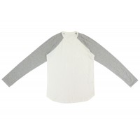 Chrome Hearts Cemetery Cross Straight Longsleeve T-Shirt Cream/Grey