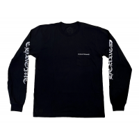 Chrome Hearts Cemetery Cross Tire Tracks L/S T-shirt Black
