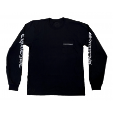 Chrome Hearts Cemetery Cross Tire Tracks L/S T-shirt Black