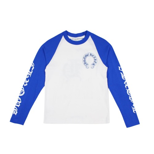Оригинальный шмот Chrome Hearts CH Baseball Shirt White/Blue