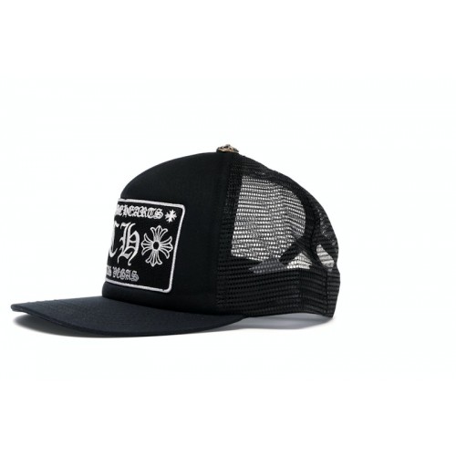 Chrome Hearts CH Las Vegas Trucker Hat Black/Black
