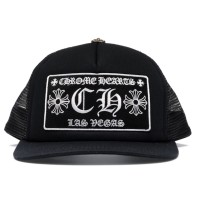 Chrome Hearts CH Las Vegas Trucker Hat Black/Black