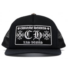 Chrome Hearts CH Las Vegas Trucker Hat Black/Black