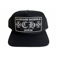 Chrome Hearts CH Paris Trucker Hat Black