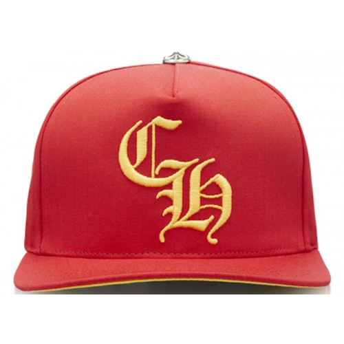 Chrome Hearts CH Silver Button Hat Red/Yellow