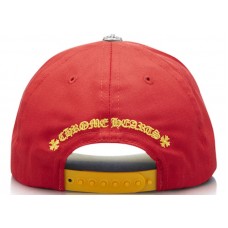Chrome Hearts CH Silver Button Hat Red/Yellow