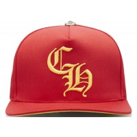 Chrome Hearts CH Silver Button Hat Red/Yellow