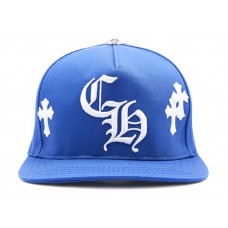 Chrome Hearts Cross Patch Baseball Hat Blue