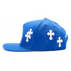 Chrome Hearts Cross Patch Baseball Hat Blue