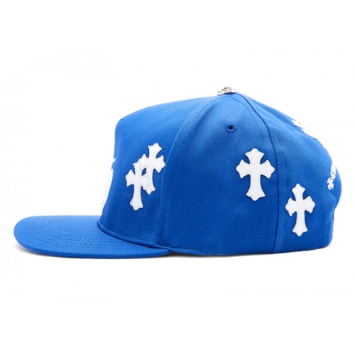 Chrome Hearts Cross Patch Baseball Hat Blue