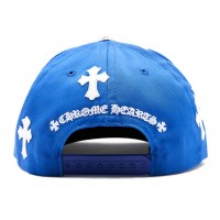 Chrome Hearts Cross Patch Baseball Hat Blue