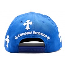 Chrome Hearts Cross Patch Baseball Hat Blue